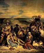 Eugene Delacroix Massacre at Chios oil painting artist